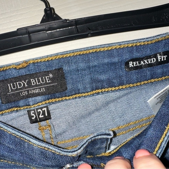 Judy Blue women’s relaxed fit distressed denim jeans 5 27 contemporary - Picture 3 of 9